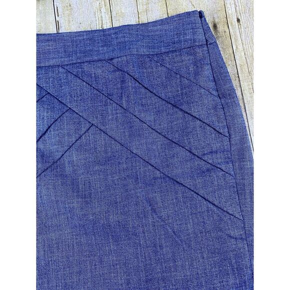 The Limited Collection Denim Blue Straight Pencile Skirt Women's Size 0 - Picture 6 of 6